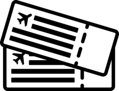 Plane Tickets Silhouette Svg Vector, Free Vectors File